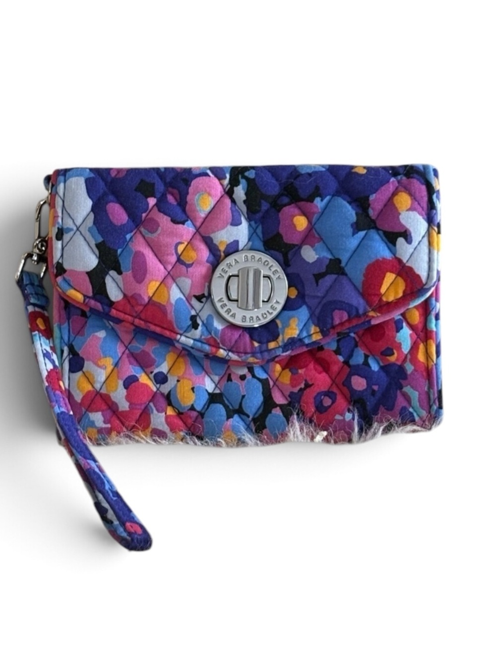 Vera Bradley Multicolor Floral Quilted Wristlet